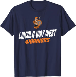 Lincoln-Way West High School Warriors C11 T-Shirt - T-Shirt | Navy