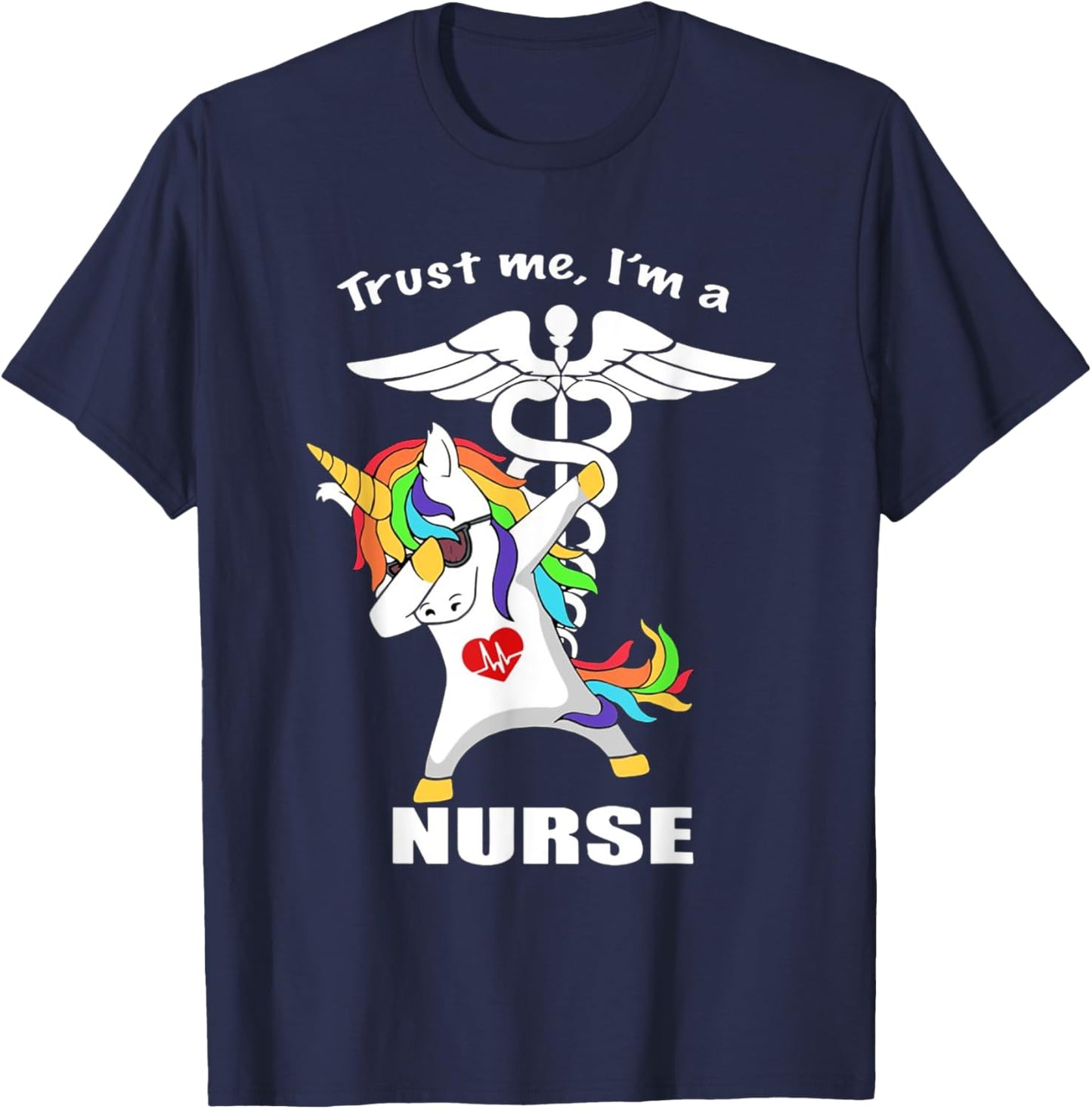 Trust me I'm a Nurse Unicorn T-Shirt - T-Shirt | Navy