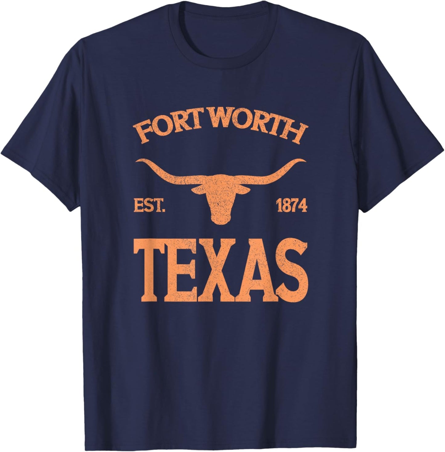 Fort Worth Texas T-Shirt - T-Shirt | Navy