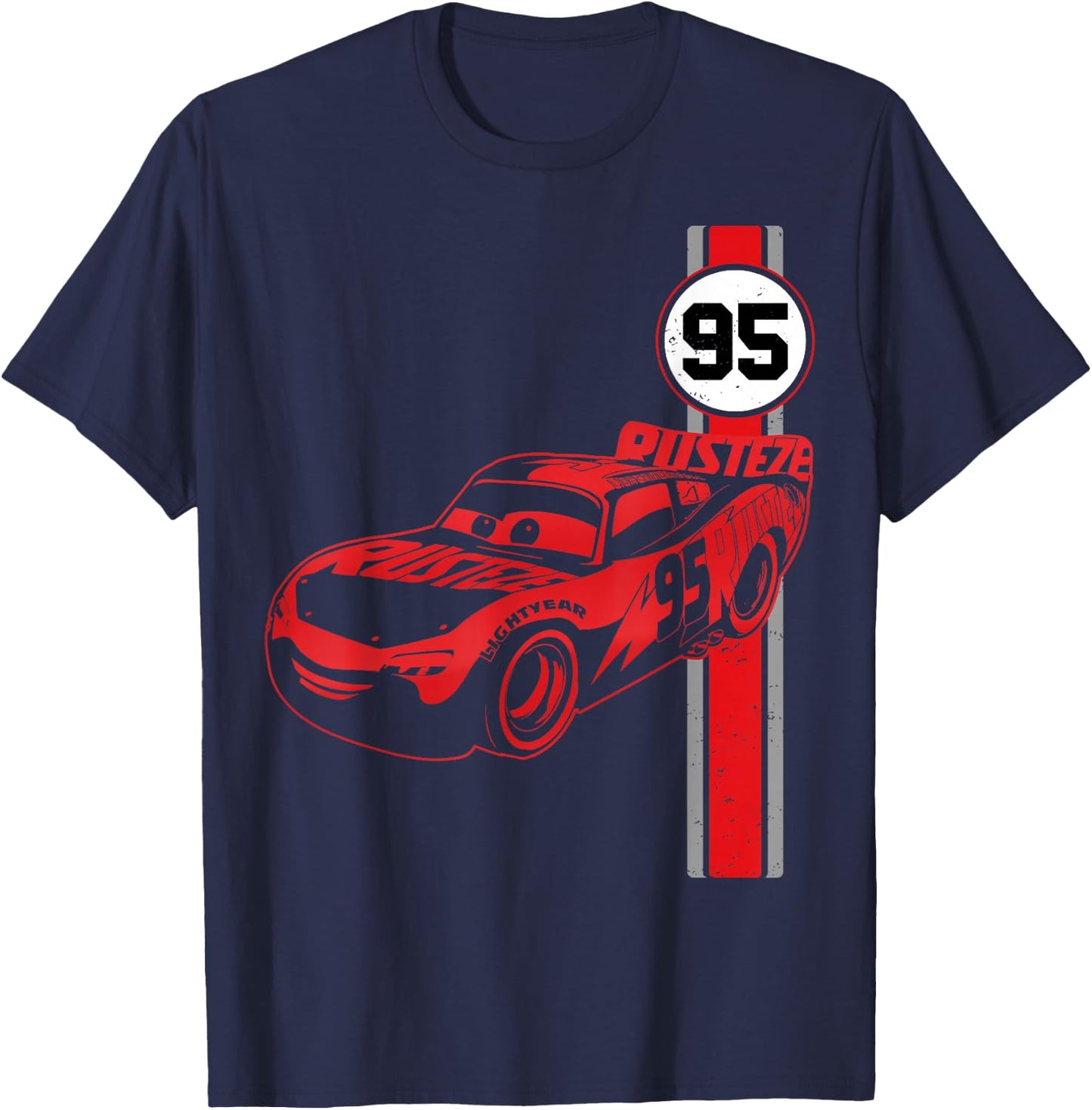 Disney Pixar Cars 3 Lighting McQueen Jersey Graphic T-Shirt - T-Shirt | Navy