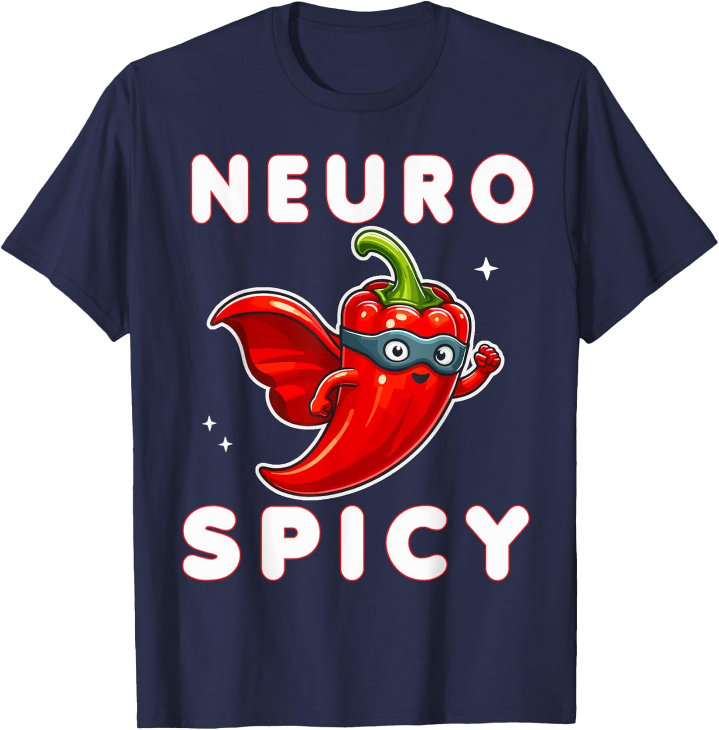 Neurotypical Neurodiversity Neuro Spicy Autism T-Shirt - T-Shirt | Navy