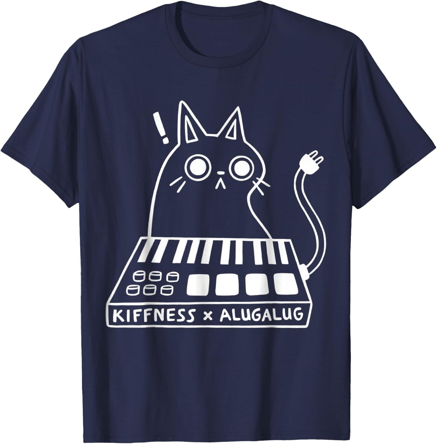 Cat Kiffness X Alugalug Men Women T-Shirt - T-Shirt | Navy