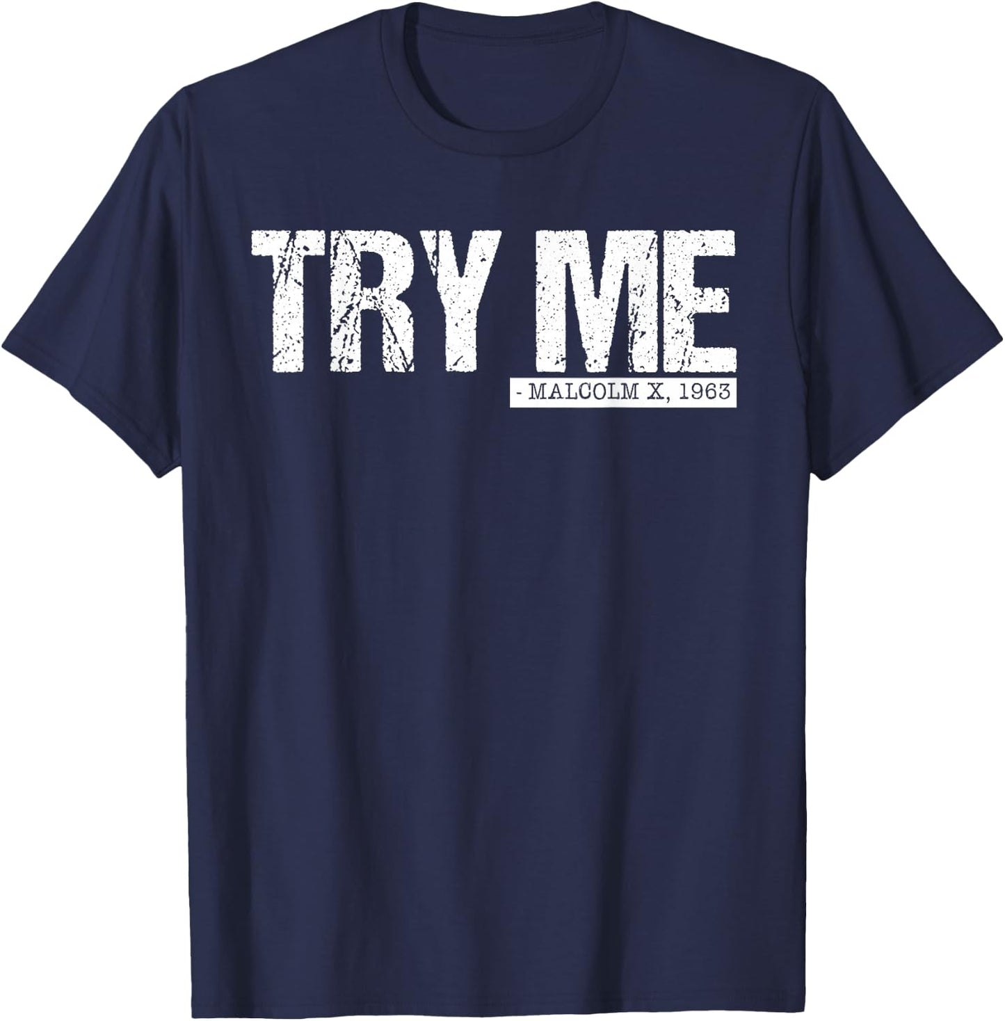 Black Pride Shirt-Try Me Afro Shirts Women Black Girl T-Shirt - T-Shirt | Navy