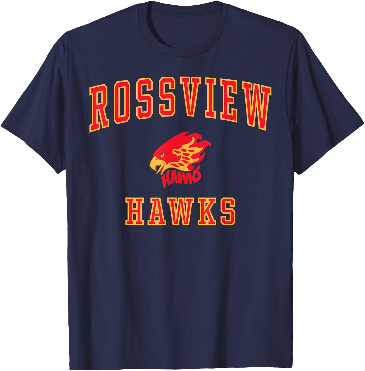Rossview High School Hawks C1 T-Shirt - T-Shirt | Navy