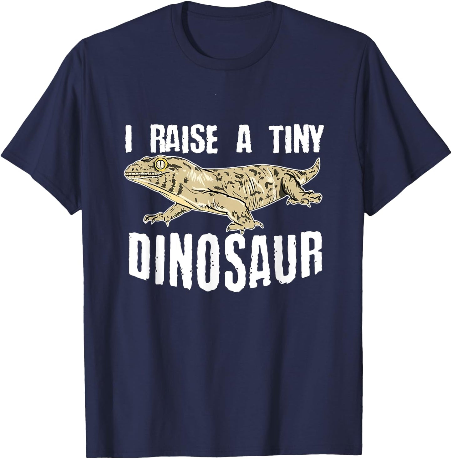 Leachie Gecko New Caledonian Giant Gecko Lizard Reptile T-Shirt - T-Shirt | Navy