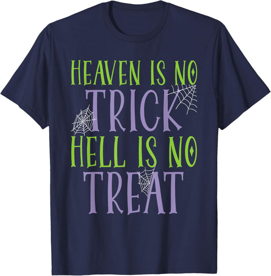 Christian Halloween Jesus Christ Trick Or Treat Christianity T-Shirt - T-Shirt | Navy