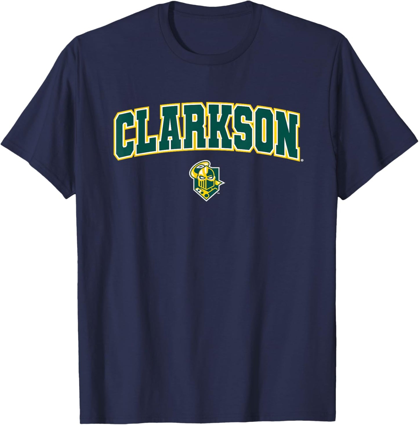 Clarkson University Golden Knights Arch Logo T-Shirt - T-Shirt | Navy