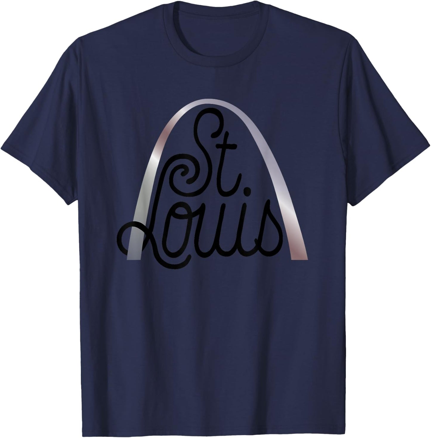 Saint Louis Missouri Souvenir Gateway Arch USA Gift T-Shirt - T-Shirt | Navy