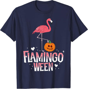 Flamingoween Halloween Flamingo Trick Treat Outfit Costume T-Shirt - T-Shirt | Navy