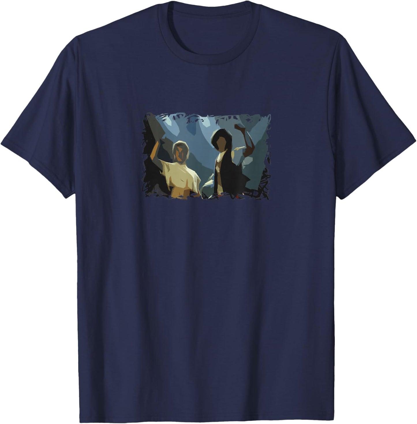 Bill and Ted Excellent 80s Retro T-Shirt - T-Shirt | Navy