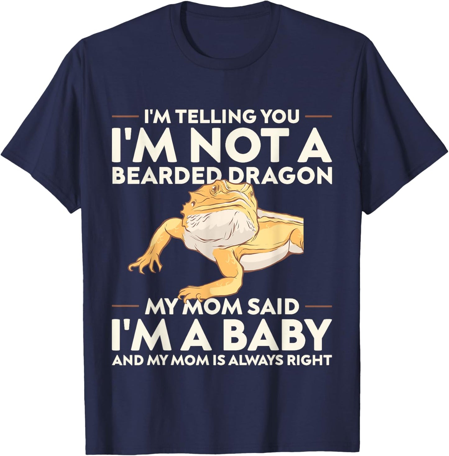 Lizard Bearded Dragon , Women and Kids T-Shirt - T-Shirt | Navy