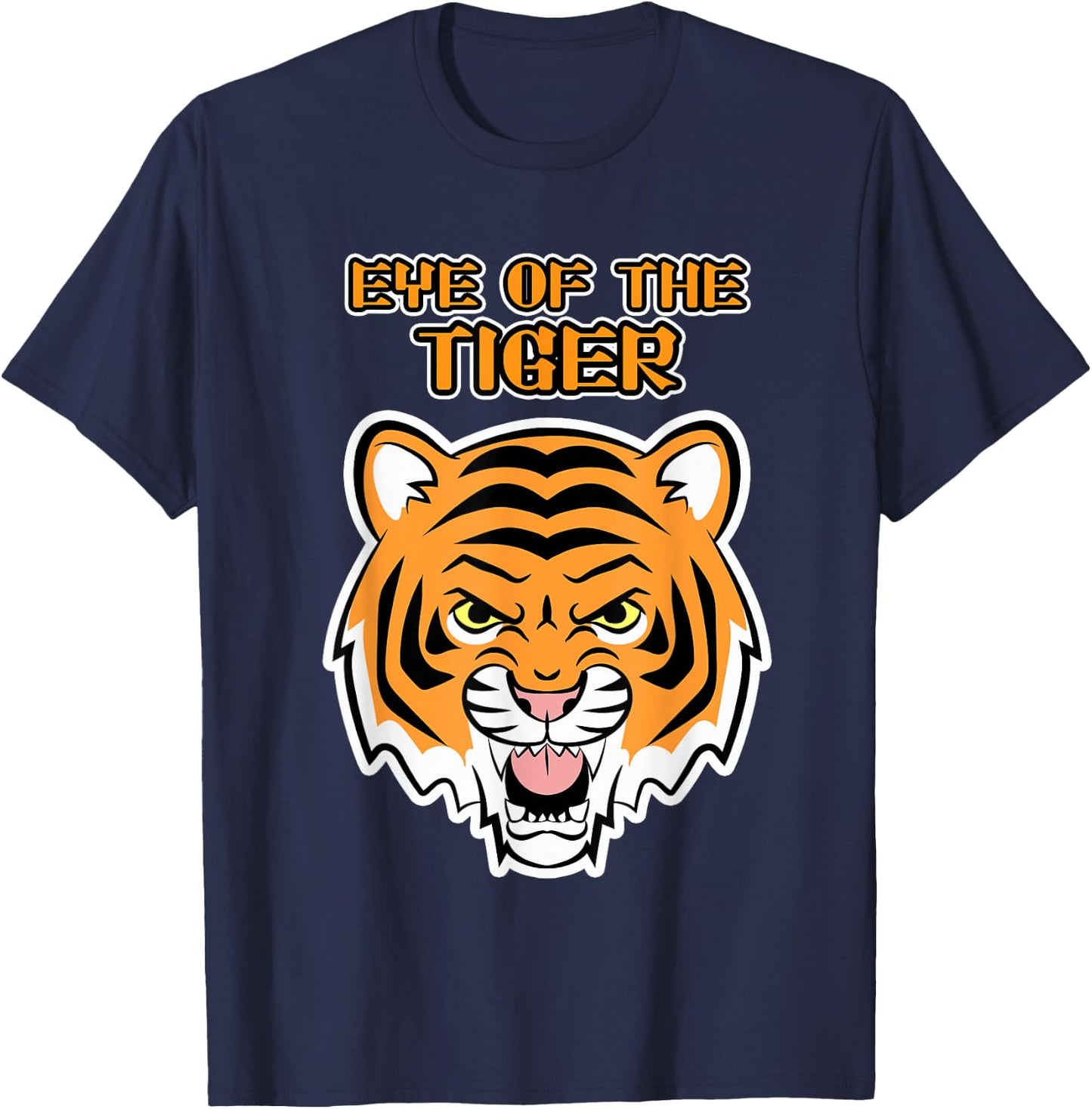 Funny Tigercat Eye of the Tiger , Men & Kids, Gift T-Shirt - T-Shirt | Navy