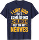 I Love God But Some Of His Children Get On My Nerves T-Shirt - T-Shirt | Navy