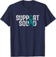 Support Squad Ovarian Cancer Awareness T-Shirt - T-Shirt | Navy