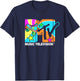 Mademark x MTV - Roller Skates MTV Logo Classic Music Television T-Shirt - T-Shirt | Navy