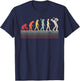 Funny Saxophone . Retro Vintage Evolution of Man Shirt T-Shirt - T-Shirt | Navy