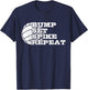 Volleyball Bump Set Spike Repeat Beach Volleyball Gift T-Shirt - T-Shirt | Navy