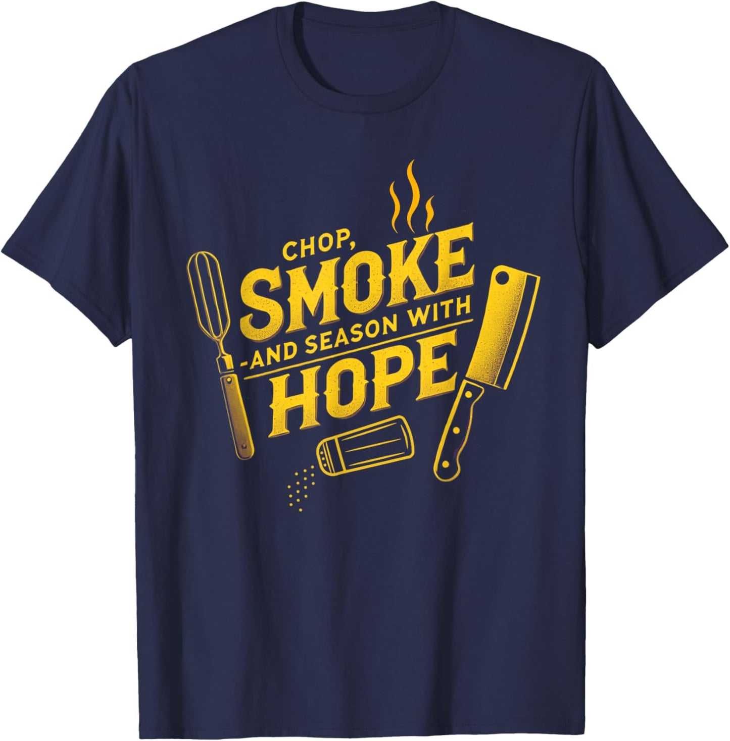 Funny BBQ Smoker Meat Smoking Tools Grilling Barbecue T-Shirt - T-Shirt | Navy