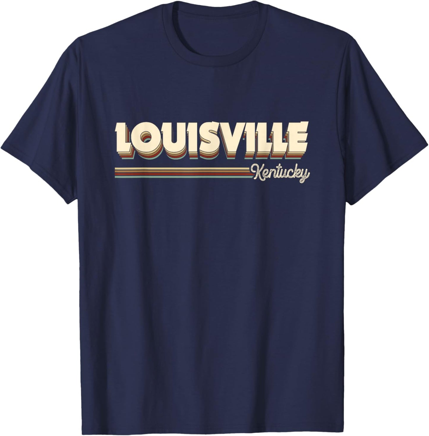 Louisville Kentucky KY Gifts Souvenirs Men Women Kids CIty T-Shirt - T-Shirt | Navy