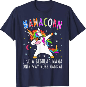 Mamacorn Like Regular Mama Only Way More Magical T-Shirt - T-Shirt | Navy