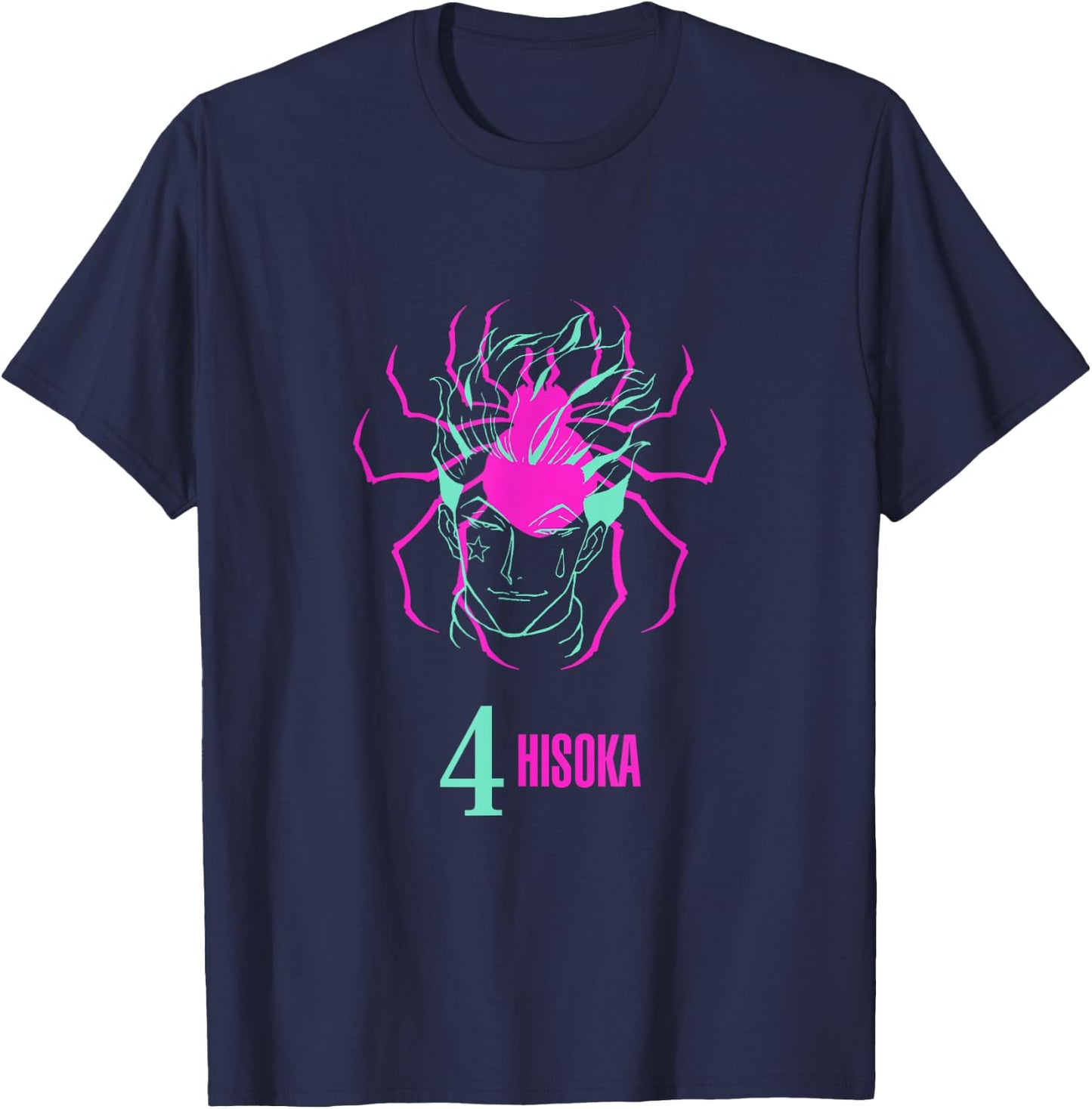 Hunter X Hunter Phantom Troupe 4 Hisoka T-Shirt - T-Shirt | Navy