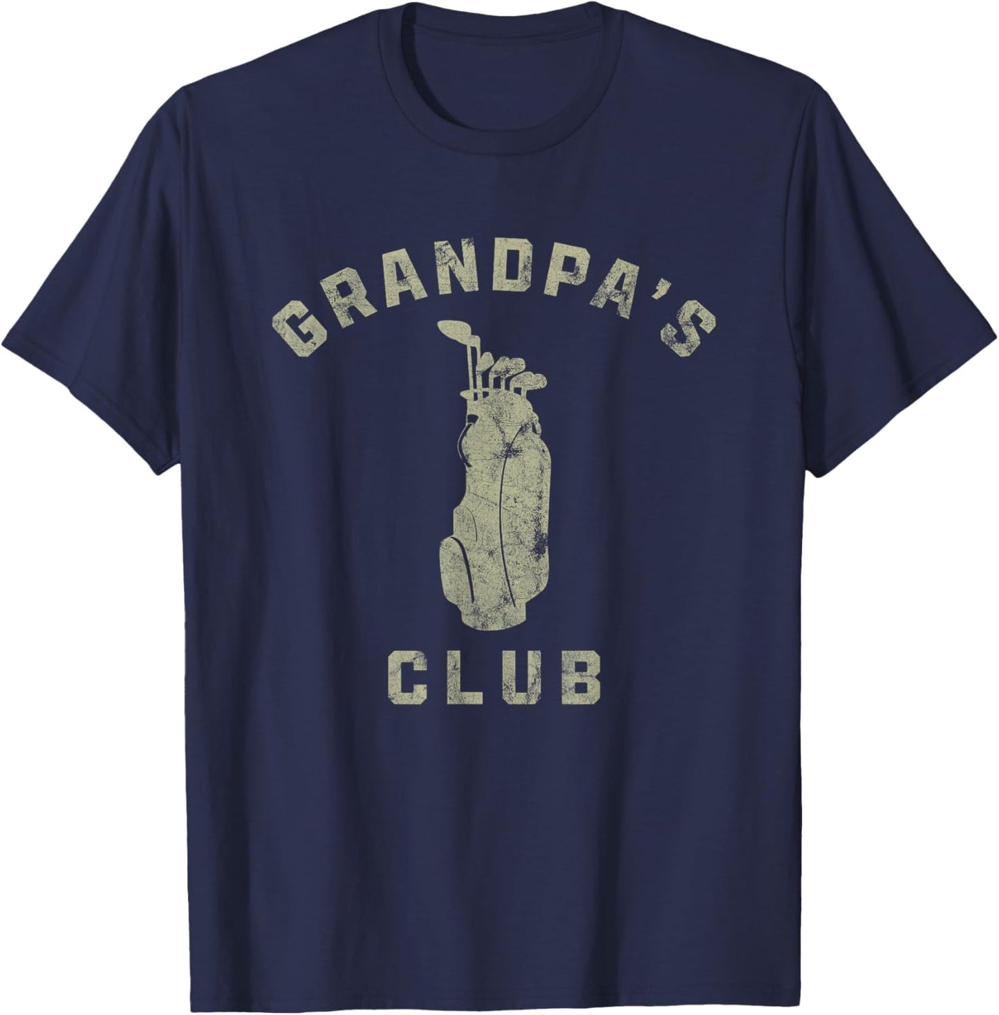 Grandpa's Club Golf Lover Golfer Sport Family T-Shirt - T-Shirt | Navy
