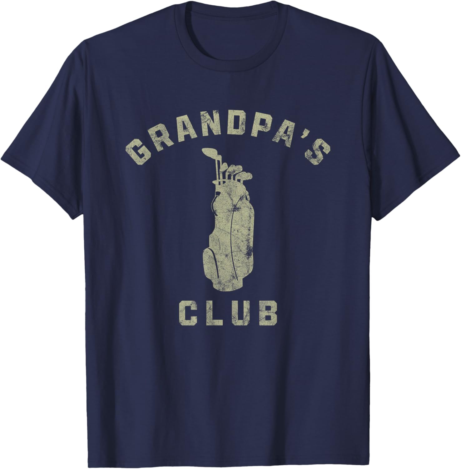 Grandpa's Club Golf Lover Golfer Sport Family T-Shirt - T-Shirt | Navy