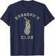 Grandpa's Club Golf Lover Golfer Sport Family T-Shirt - T-Shirt | Navy