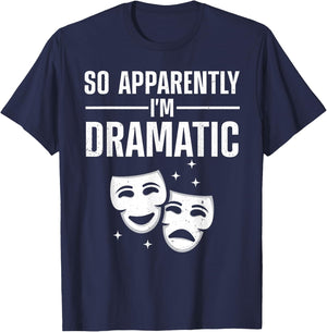 Cool Theater Art Women Musical Theater Drama Actor T-Shirt - T-Shirt | Navy