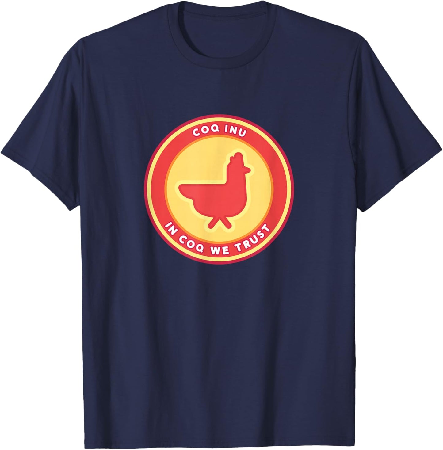 Coq Inu Meme Coq Inu Crypto Coq Inu T-Shirt - T-Shirt | Navy