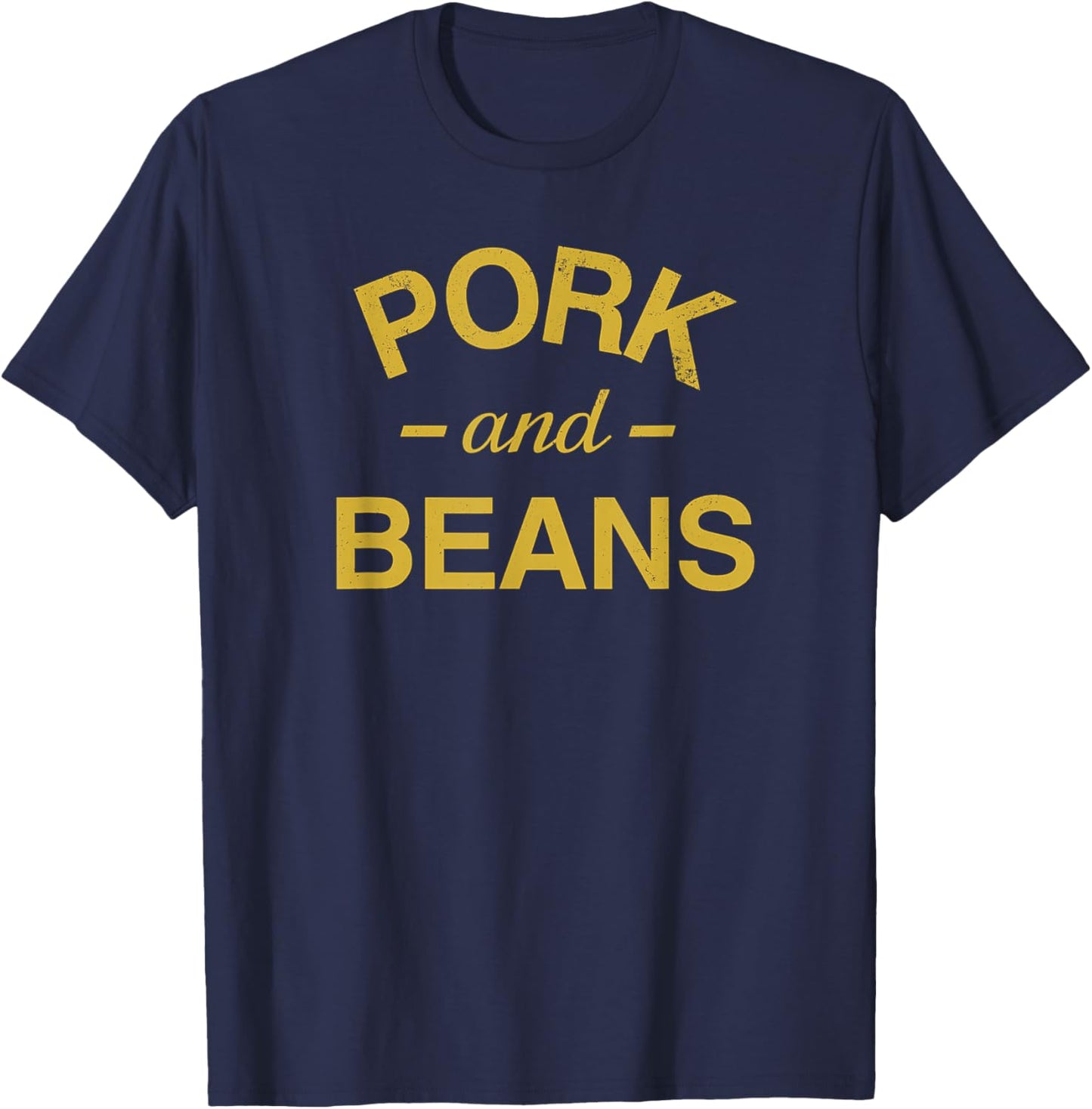Pork and Beans Funny Trash Food T-Shirt - T-Shirt | Navy