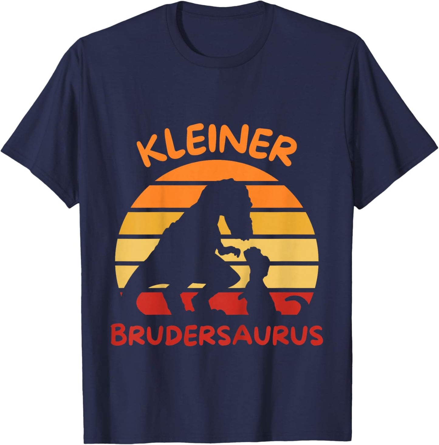 kleiner Brudersaurus Dino kleiner Bruder T-Shirt - T-Shirt | Navy