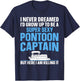 Cool Pontoon Captain Art Women Pontoon Boat Owners T-Shirt - T-Shirt | Navy
