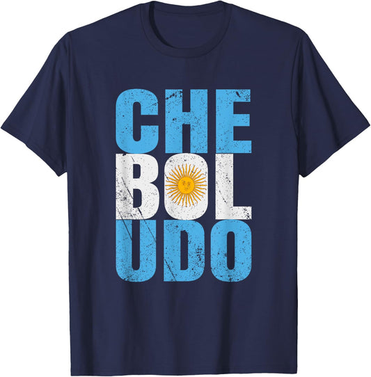 Che Boludo print Funny Argentinian Pride Gift product T-Shirt - T-Shirt | Navy