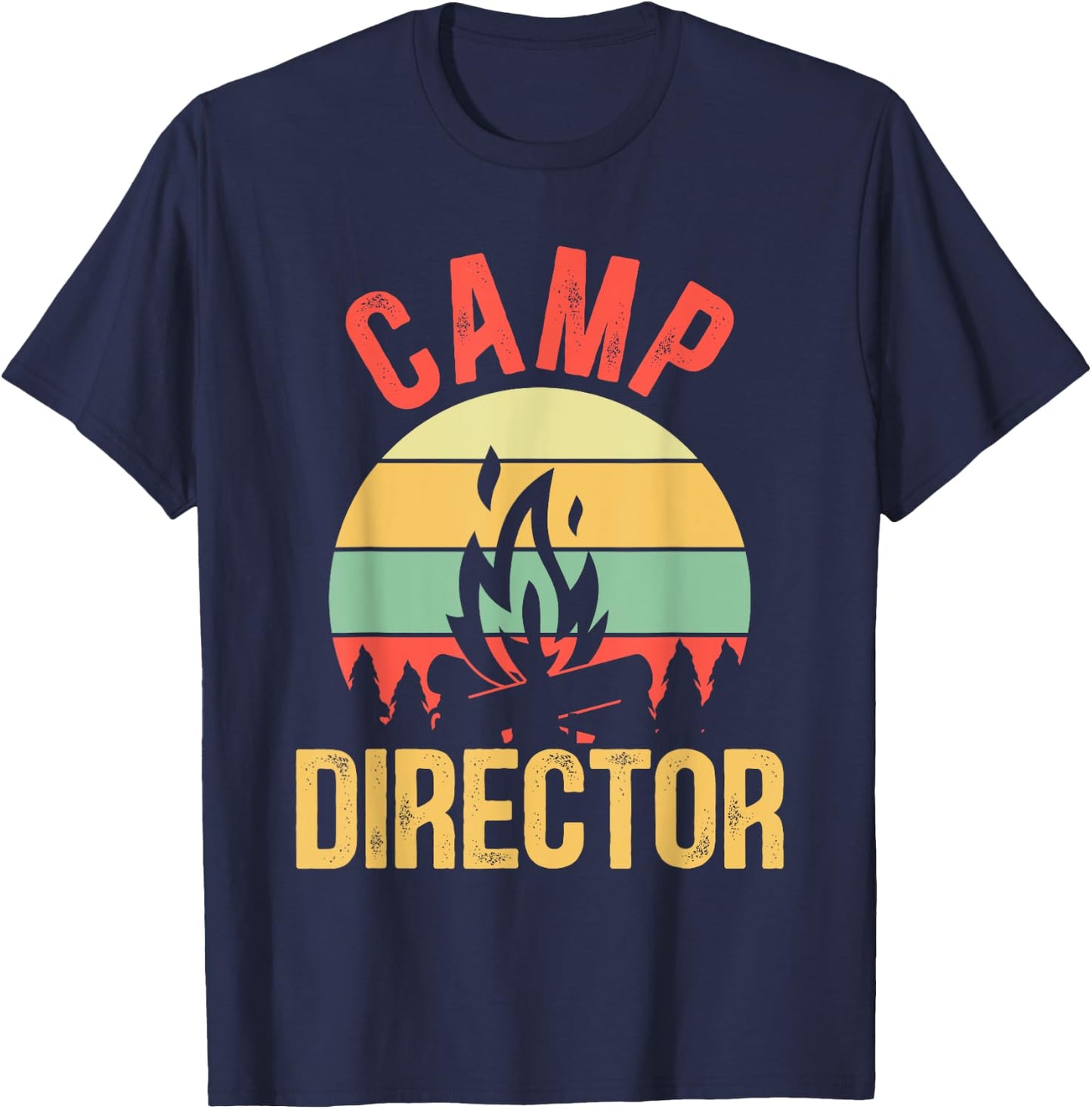 Summer Camp Director Counselor Camper T-Shirt - T-Shirt | Navy