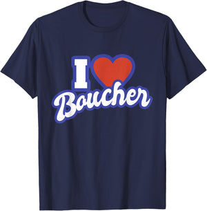 I Love Boucher T-Shirt - T-Shirt | Navy