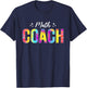 Math Coach Math Teacher Back to School Tie Dye T-Shirt - T-Shirt | Navy