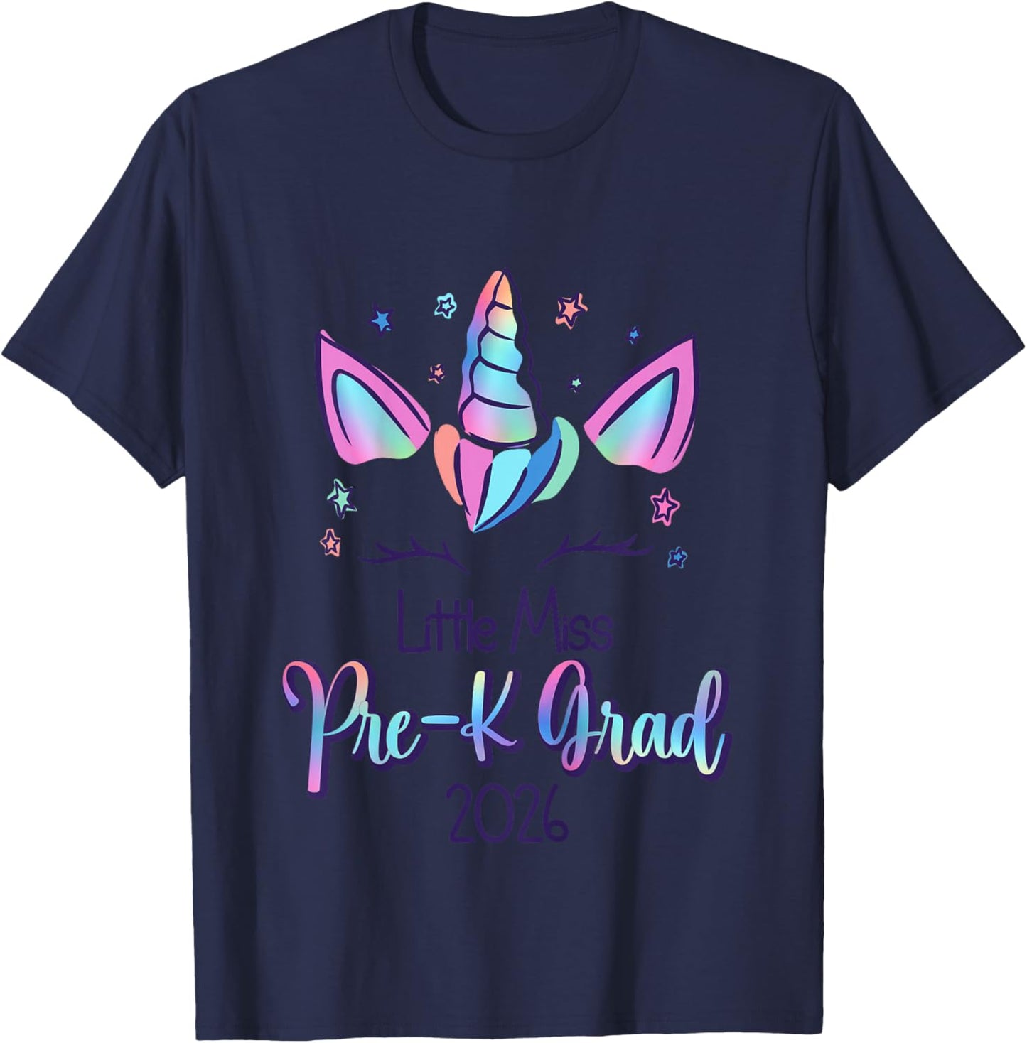 Pre-K Grad 2026 Unicorn Prek Grad Preschool Graduation 2026 T-Shirt - T-Shirt | Navy