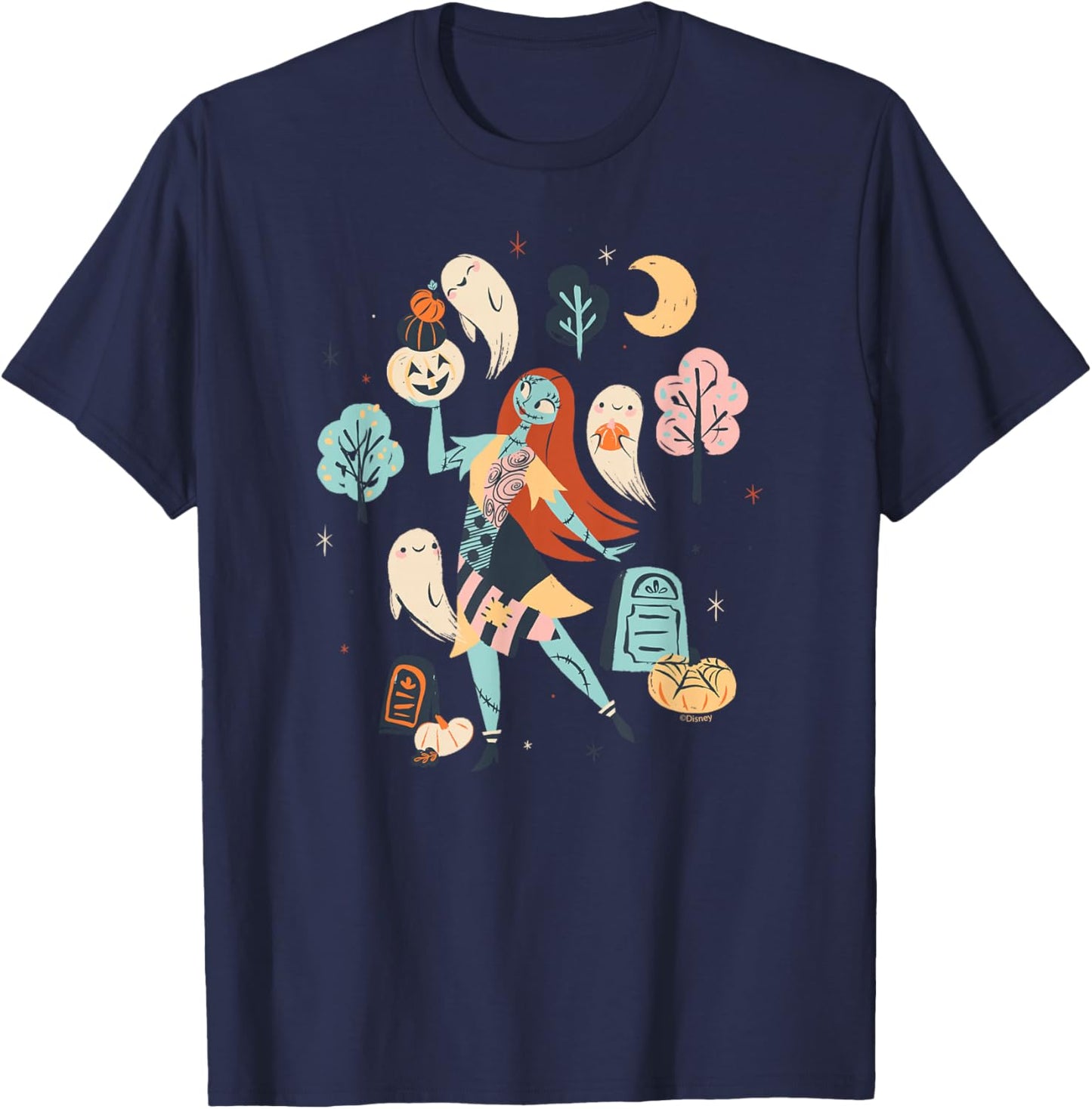 Disney The Nightmare Before Christmas Sally Ghost Halloween T-Shirt - T-Shirt | Navy