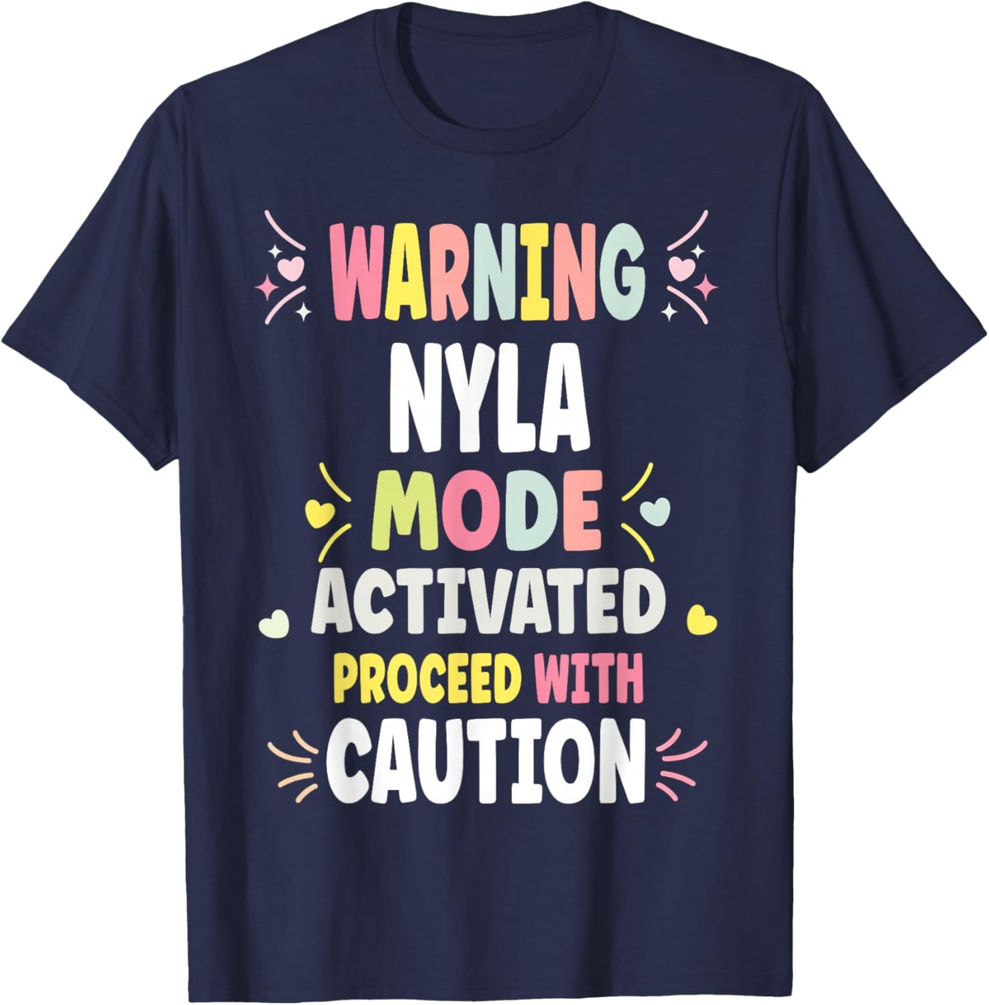 NYLA Personalized Women's Gift Custom NYLA T-Shirt - T-Shirt | Navy