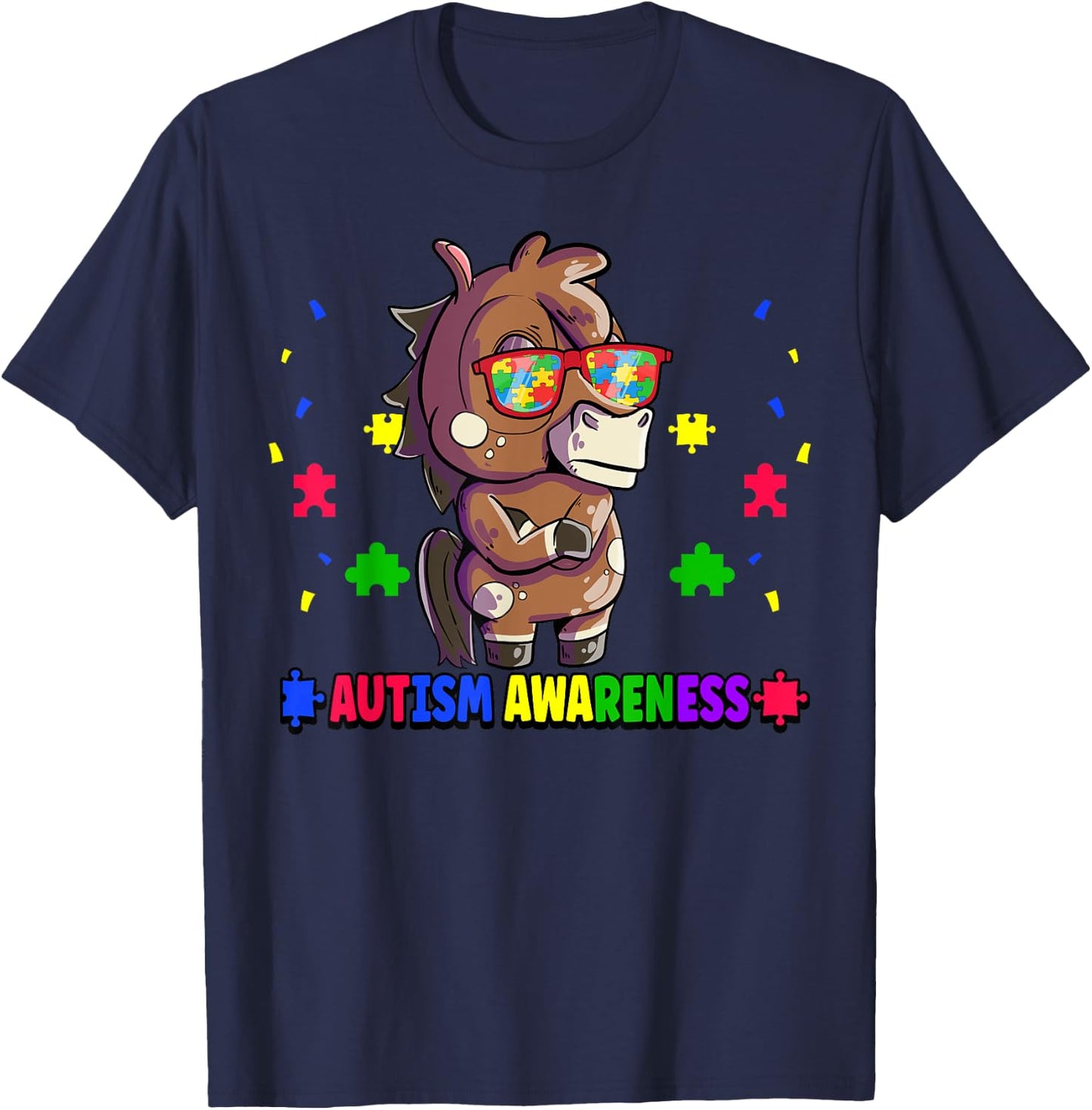 Autism Awareness T-Shirt - T-Shirt | Navy