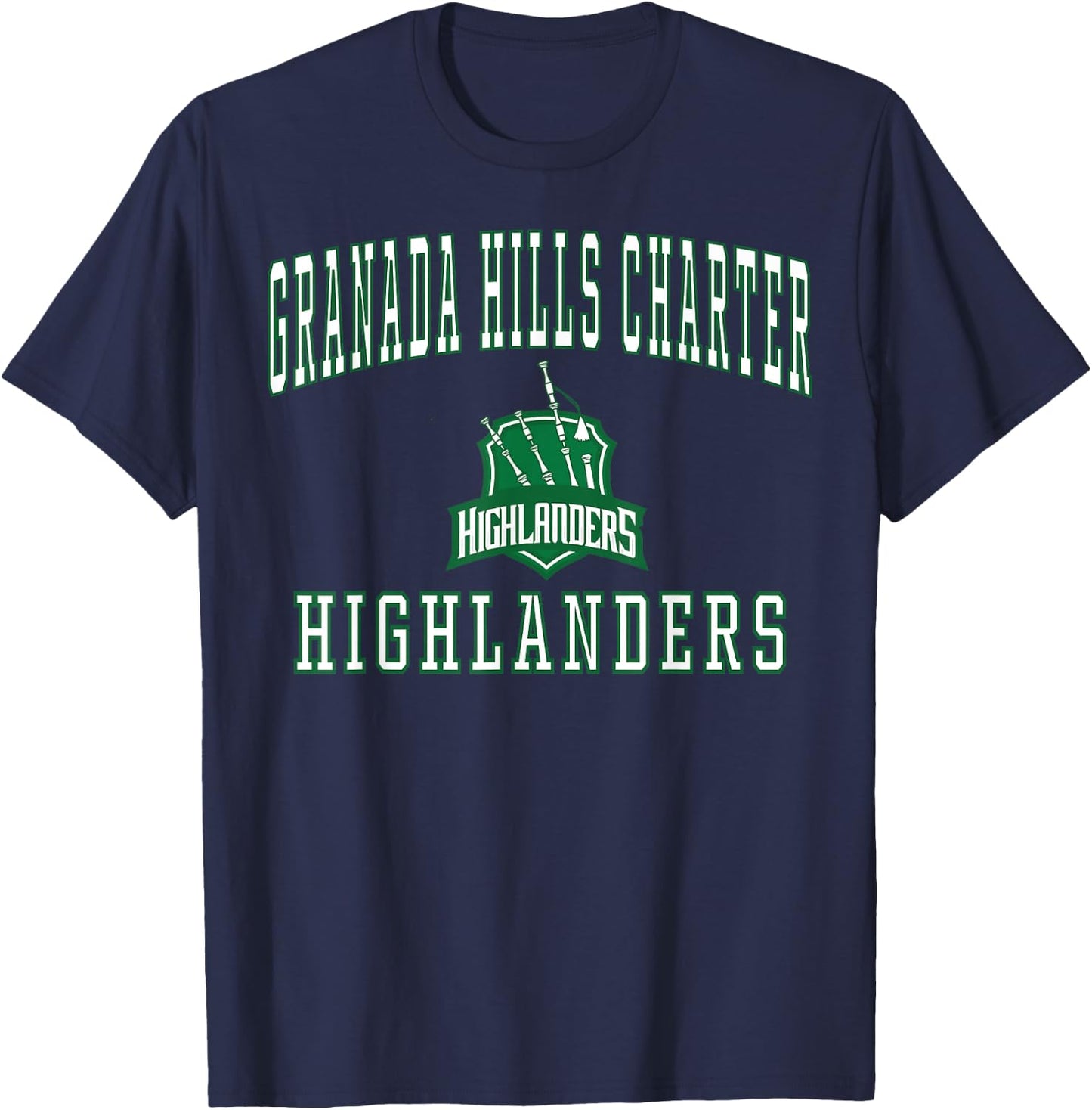 Granada Hills Charter High School Highlanders C1 T-Shirt - T-Shirt | Navy