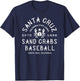 Vintage Santa Cruz California Sand Crabs Defunct Baseball T-Shirt - T-Shirt | Navy