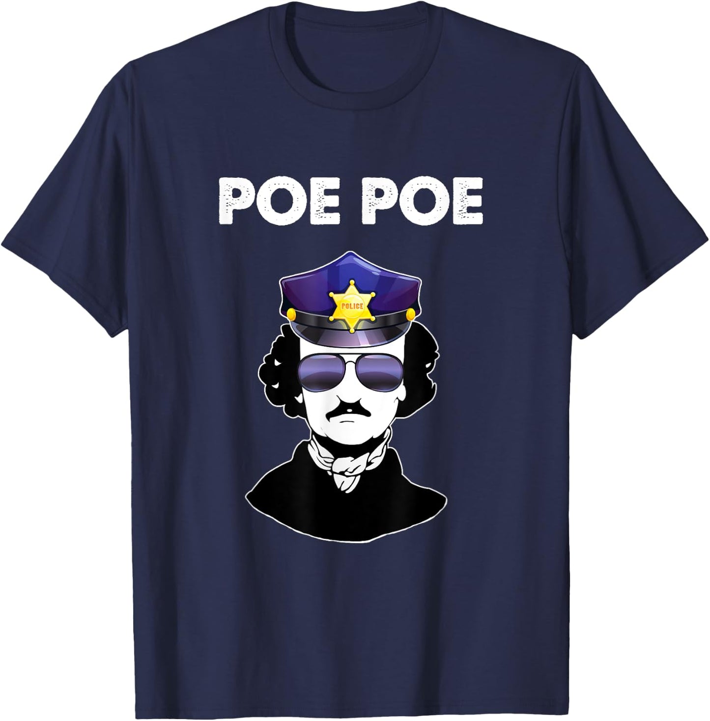 Edgar Allan Poe Literature Gift T-Shirt - T-Shirt | Navy