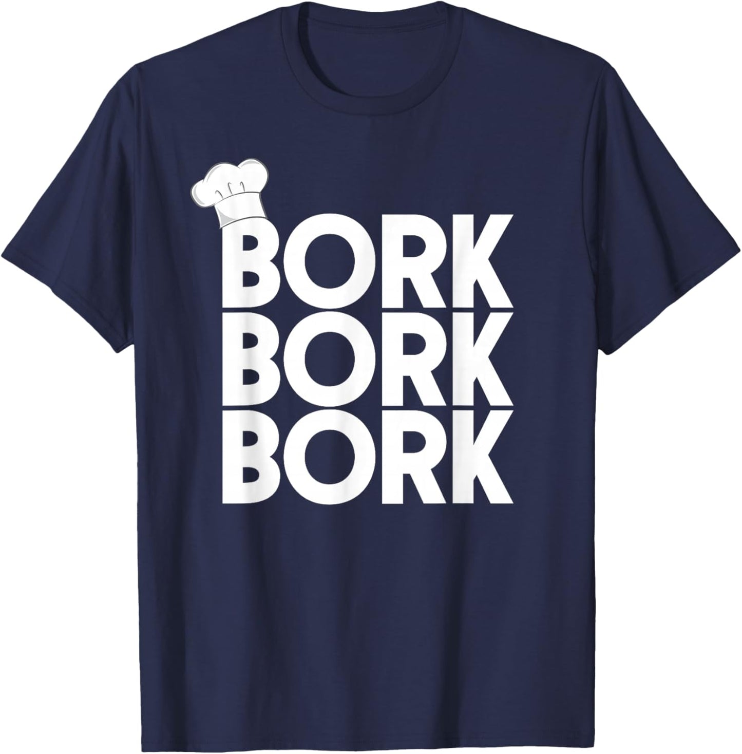 Swedish Chef Funny with Bork T-Shirt - T-Shirt | Navy