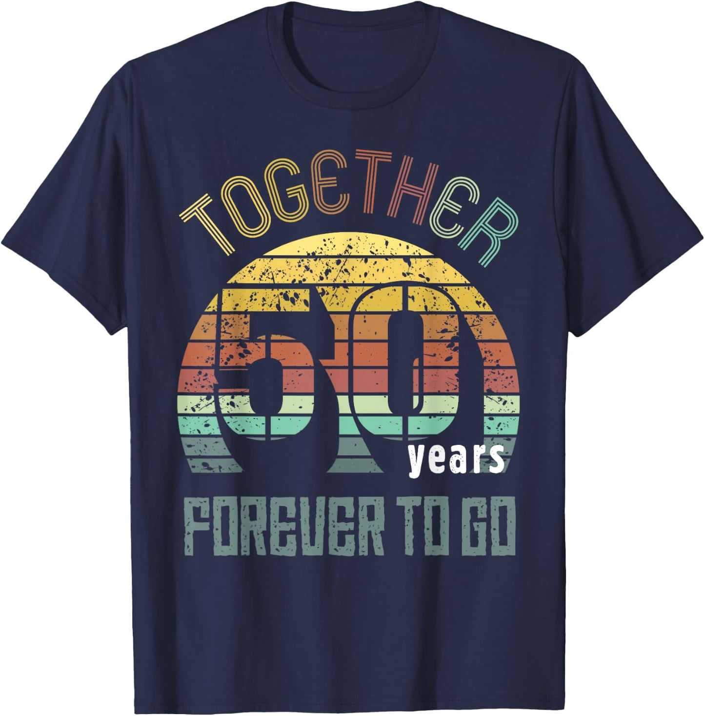 50th Years Wedding Anniversary Gifts For Couples Cool Fifty T-Shirt - T-Shirt | Navy