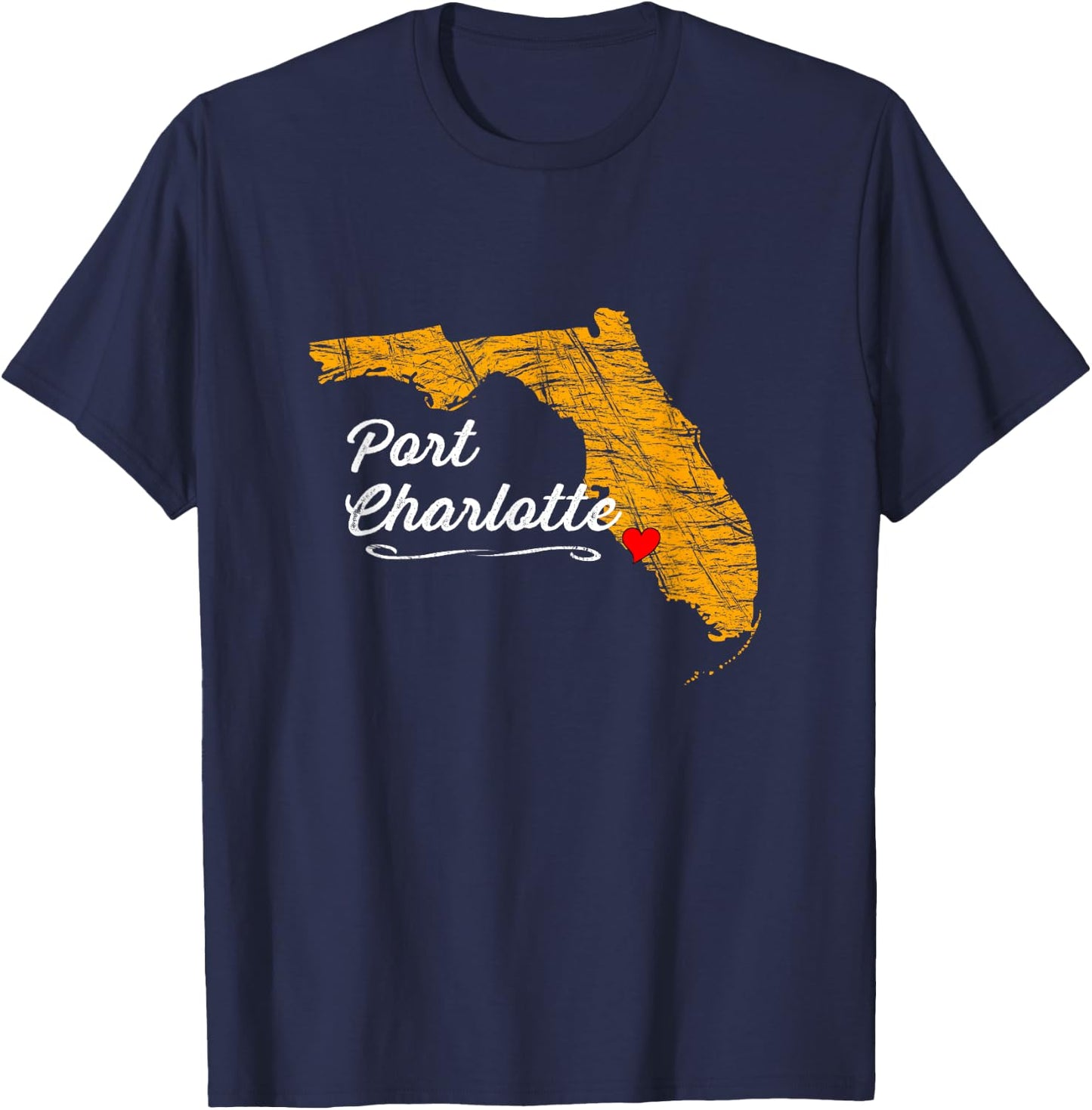 City of PORT CHARLOTTE FLORIDA | Vacation Souvenir - Graphic T-Shirt - T-Shirt | Navy