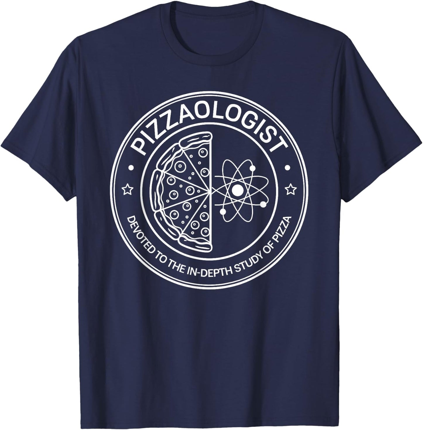 Pizzaologist study of pizza funny Food Lover Pizza Baker T-Shirt - T-Shirt | Navy