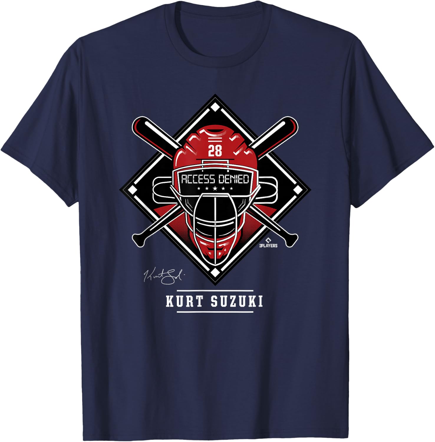 Access Denied Kurt Suzuki T-Shirt - T-Shirt | Navy