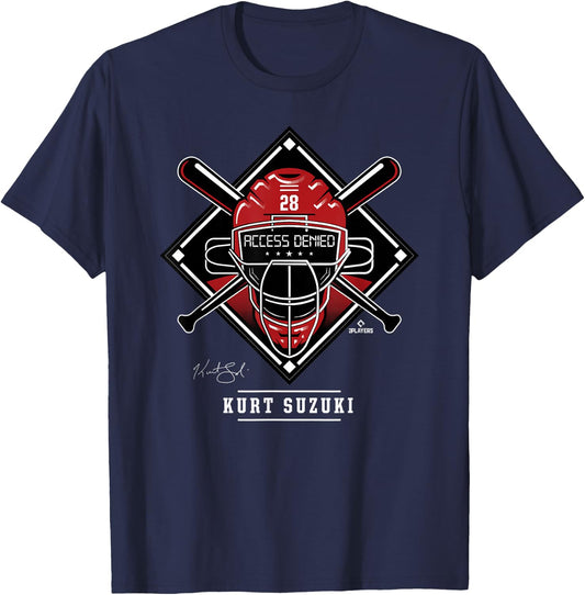 Access Denied Kurt Suzuki T-Shirt - T-Shirt | Navy